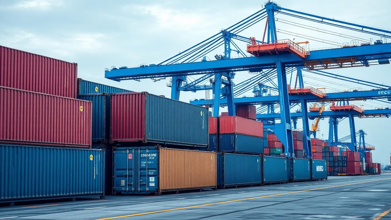 Container de carga importada em trânsito aduaneiro entre recintos alfandegados